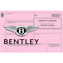 Certificado europeo de cumplimiento para el coche Bentley.