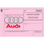 Certificado europeo de cumplimiento para Audi de automóviles.