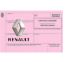Certificado especial de modificación de cumplimiento para el coche Renault