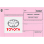 Certificado europeo de cumplimiento para el coche de Toyota