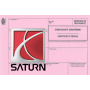 Certificado Europeu de Coleção de Conformidade para o carro Saturno