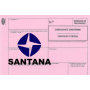 Certificado europeo de cumplimiento para el coche Santana.