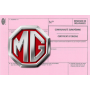 Certificado Europeu de Conformidade para o carro MG