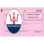 Certificado Europeu de Conformidade para o Carro Maserati