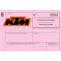 European Certificate of Compliance for Two KTM Wheels