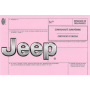 European Certificate of Compliance for Jeep Car