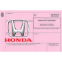 Certificado europeo de cumplimiento para el coche Honda.